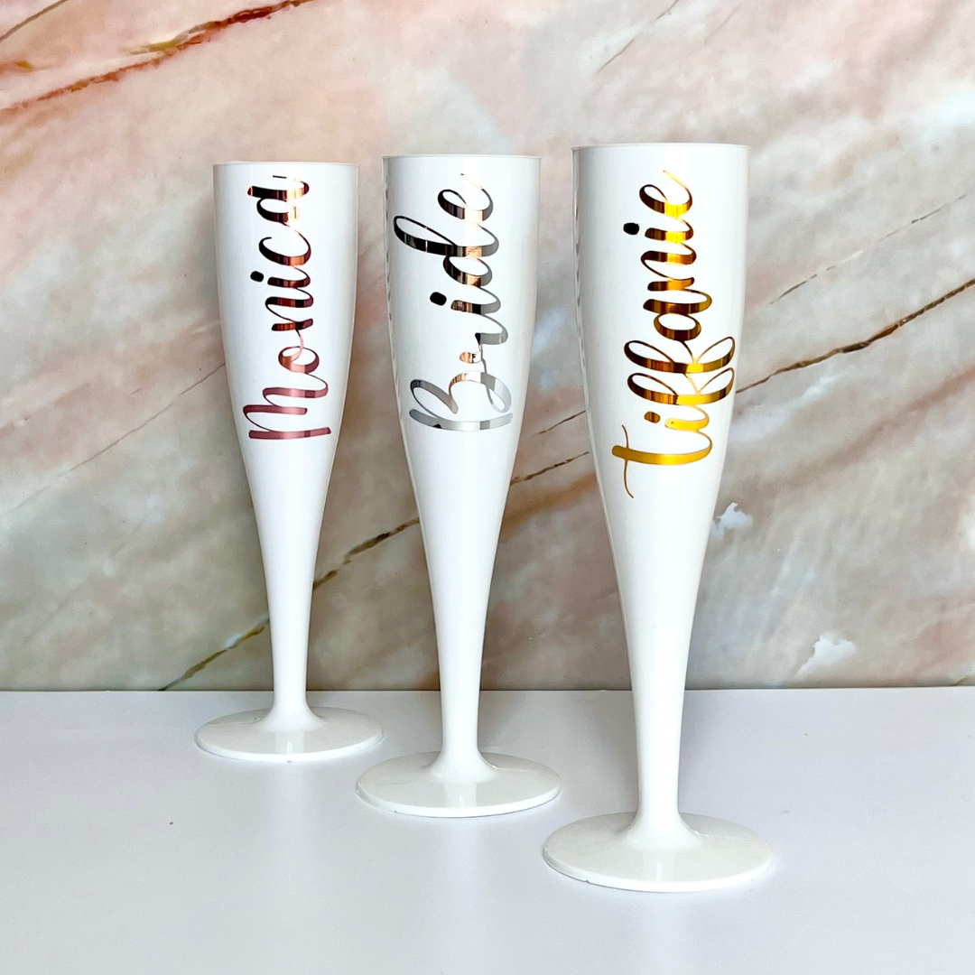 Personalised Bridal Flutes