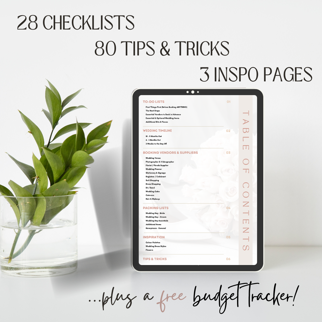 The Ultimate Wedding Planning Guide & Budget Tracker