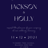 navy blue wedding invites - custom wedding invites uk - personalised wedding invitations - winter wedding