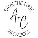 personalised wedding invitations envelope sticker seals - custom wedding save the date sticker seals - initials and date envelope sticker seals