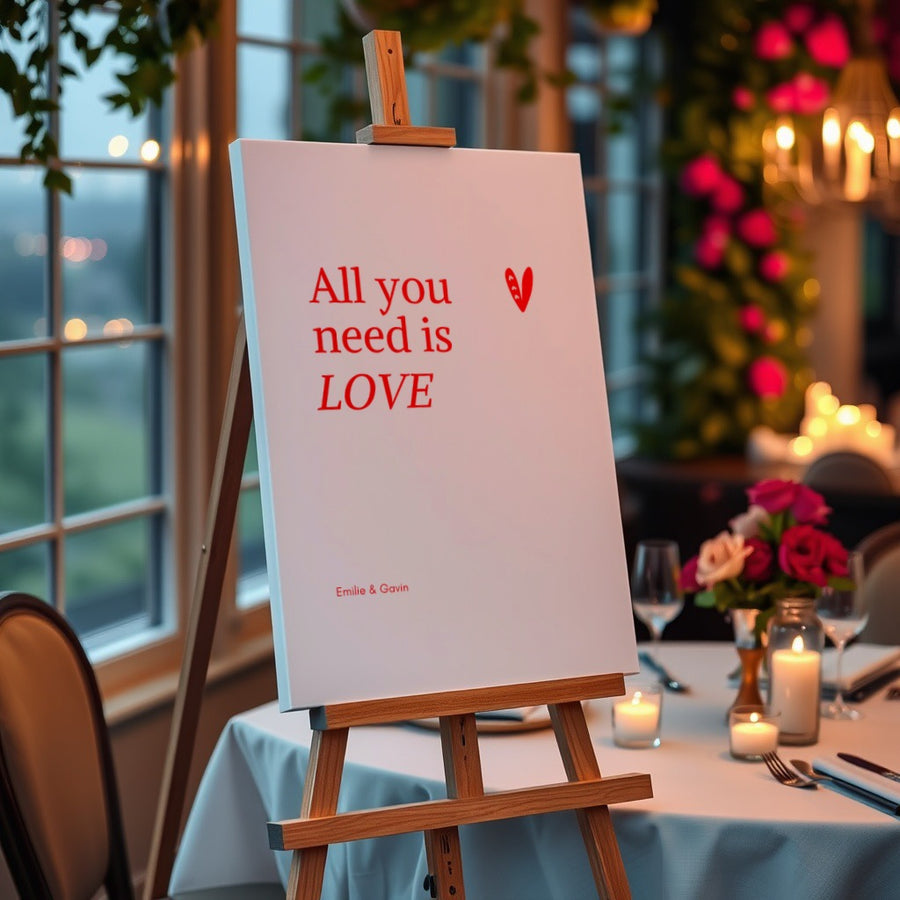 "All you need is LOVE" Valentine's Day Display Sign