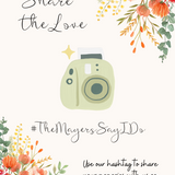autumn wedding hashtag sign - married hashtag sign for wedding - autumn wedding decor custom