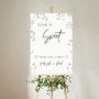 baby's breath floral wedding sweet table sign - personalised love is sweet sign