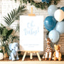Blue "Oh Baby!" Baby Shower Welcome Sign