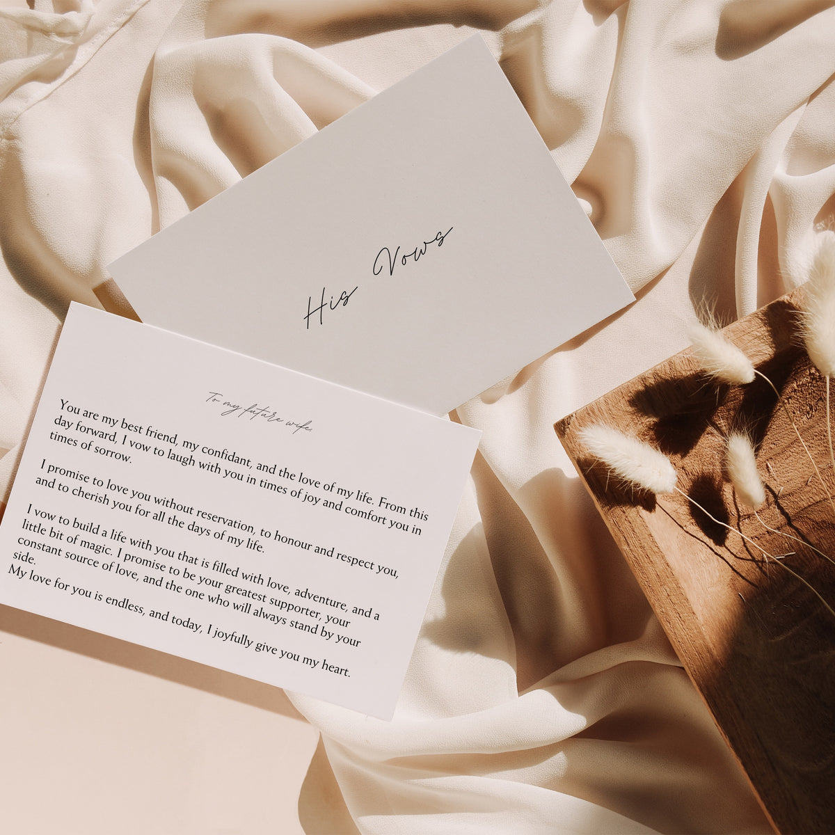 His Vows Card