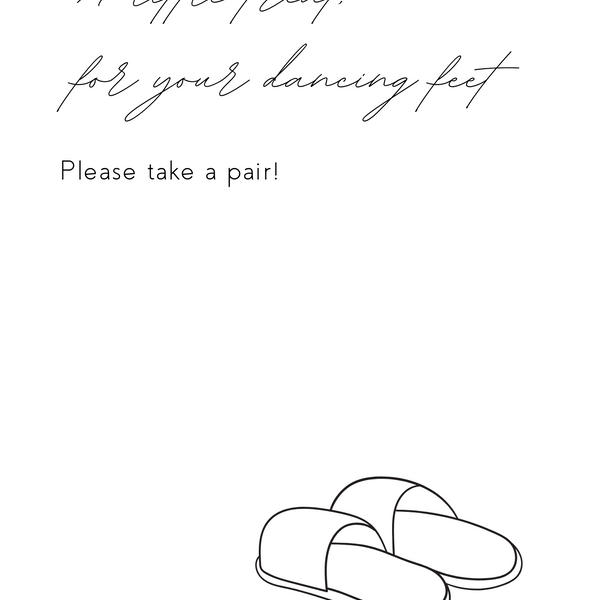 Dreamy Slippers Sign