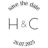 personalised wedding invitations envelope sticker seals - custom wedding save the date sticker seals - initials and date envelope sticker seals