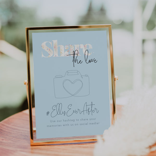 Pastels Social Media Hashtag Sign