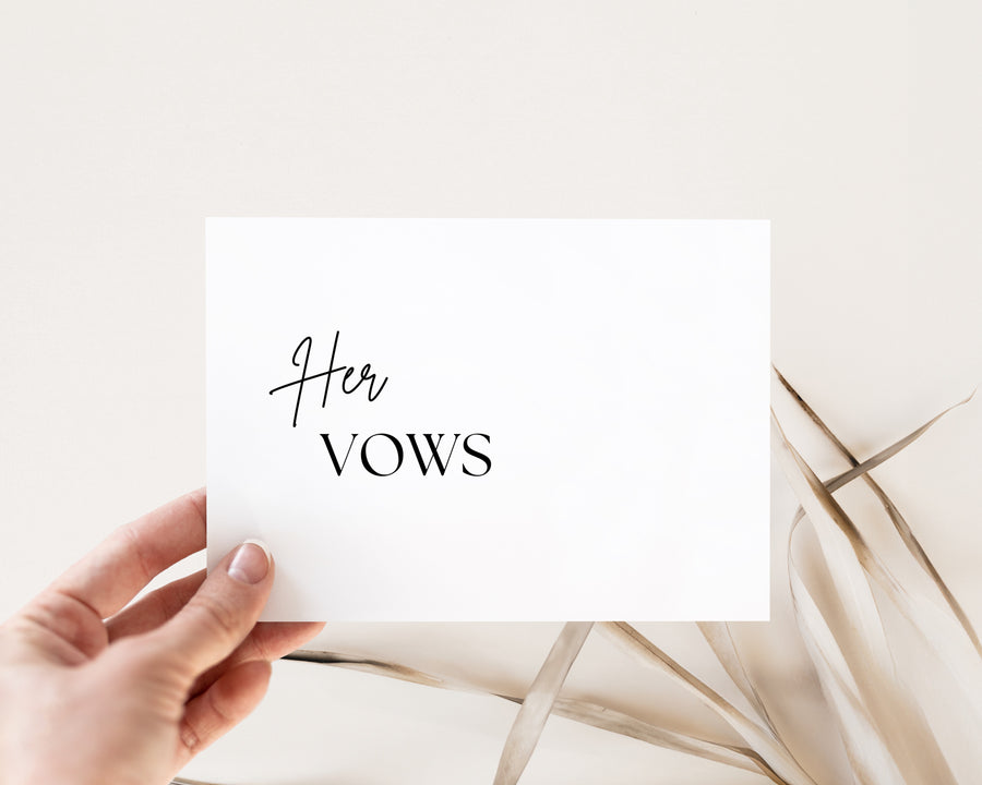 Her Vow Cards