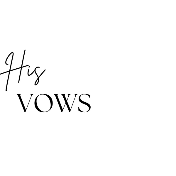 His Vow Cards
