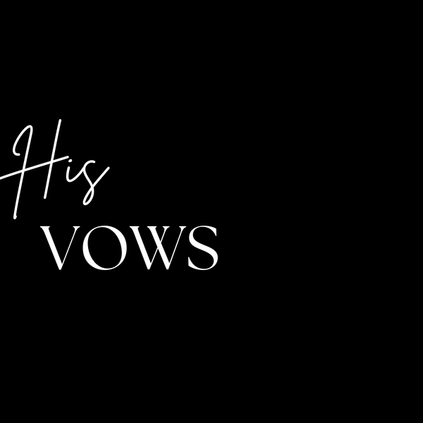 His Vows Card Black