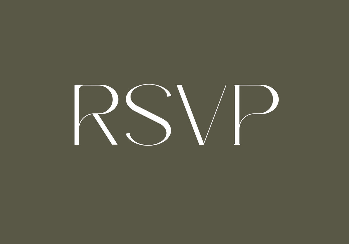 Khaki QR Code RSVP for wedding - winter wedding RSVP cards - custom RSVP cards