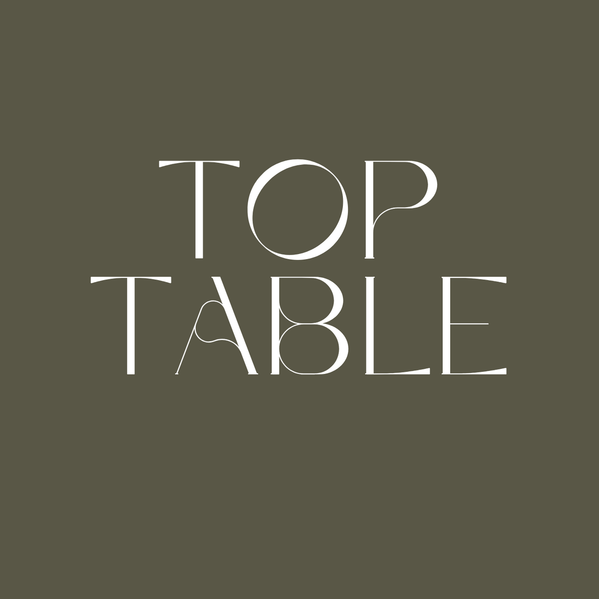 khaki table numbers - winter collection custom table numbers - wedding table numbers
