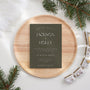 khaki wedding invites - custom wedding invites uk - personalised wedding invitations - winter wedding