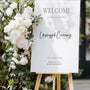 Minimalist wedding unplugged ceremony sign - featuring a simple design, with minimal elegant text and personalisation