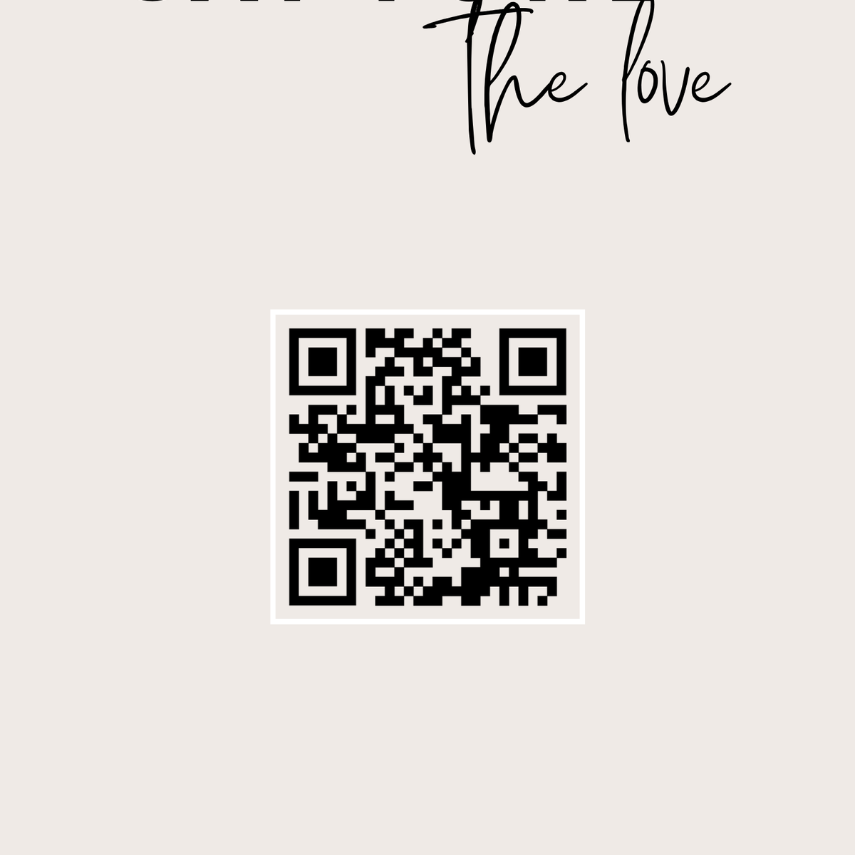 minimalist modern photo sharing qr code sign for wedding tables - luxury wedding table signage for guests to share photos