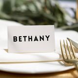 Luxury Handwritten Place Cards for Wedding - Standing Place Cards - modern minimalist name cards for wedding tables