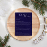 navy blue wedding invites - custom wedding invites uk - personalised wedding invitations - winter wedding