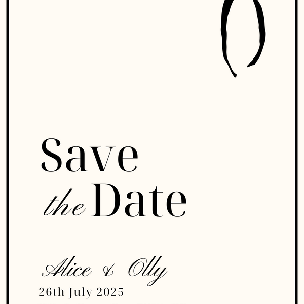 Old Money Save The Date