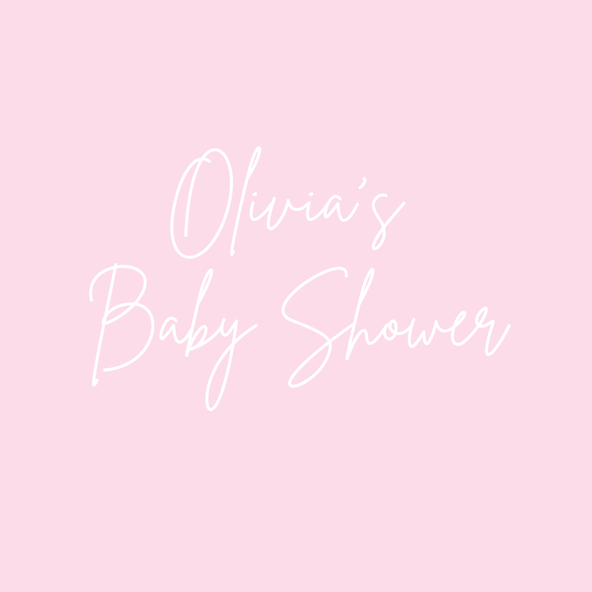 Solid Pink "Oh Baby!" Baby Shower Welcome Sign