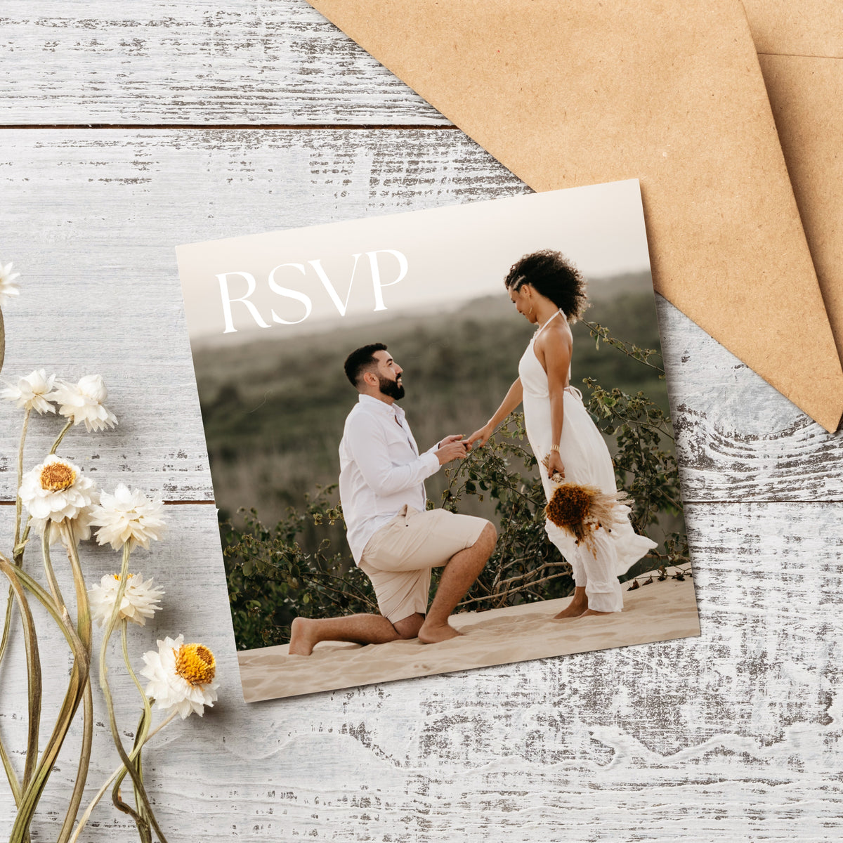 Custom QR Code RSVP Wedding Cards - Our Summer Collection features beautiful wedding stationery and signage with gentle summer colours, vibrant florals, and soft butter yellow text – perfect for adding a fresh, romantic feel to your special day.