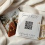 square qr code rsvp card for wedding - personalised wedding invitations RSVP cards