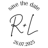 personalised wedding invitations envelope sticker seals - custom wedding save the date sticker seals - initials and date envelope sticker seals