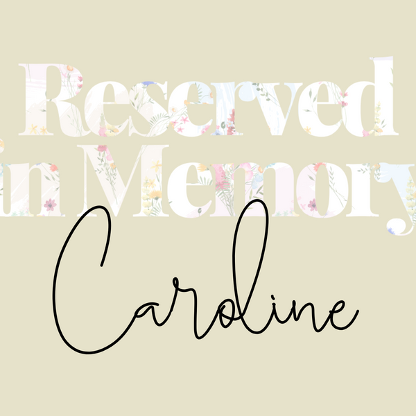 Pastels Reserved In Memory Chair Sign