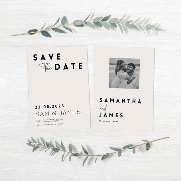 Modern Save The Date