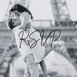 sophisticated wedding RSVP with QR - personalised wedding RSVPs invitations