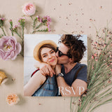 Spring Floral RSVP Card with QR Code Card  - Pink Floral Wedding Signage - Pink Tulips Carnations Wedding Signs