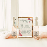 Spring Floral Signature Drinks Sign - Pink Floral Wedding Signage - Pink Tulips Carnations Wedding Signs