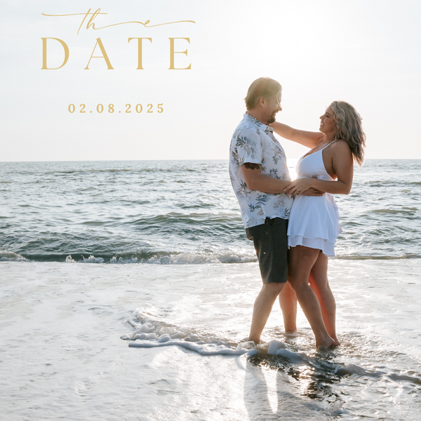 Wedding Save the Date Cards - Our Summer Collection features beautiful wedding stationery and signage with gentle summer colours, vibrant florals, and soft butter yellow text – perfect for adding a fresh, romantic feel to your special day.
