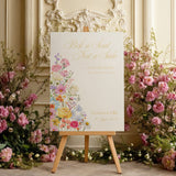 Pick a Seat Not a Side Wedding Welcome Sign - Our Summer Collection features beautiful wedding stationery and signage with gentle summer colours, vibrant florals, and soft butter yellow text – perfect for adding a fresh, romantic feel to your special day.