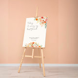autumn wedding today I marry my best friend welcome sign - wedding ceremony welcome sign autumn colours