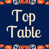 retro navy wedding table numbers - affordable personalised wedding signs