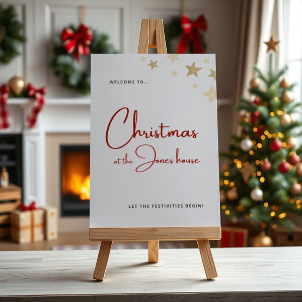 Christmas Welcome Sign