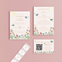 fairytale wedding stationery essentials bundle - wedding stationery bundle customised - wedding invites bundle with rsvp - personalised wedding invites rsvp bundle