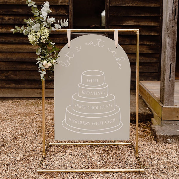 Four Tier Cake Menu - Sage