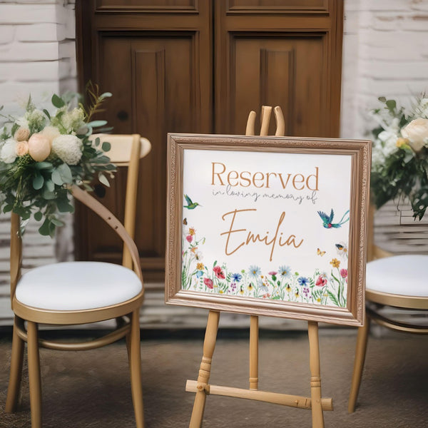 Fairytale Reserved In Memory Sign