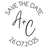 customised sticker seals for wedding invite envelopes - personalised envelope sticker seals