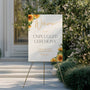 Sunflower design unplugged wedding ceremony sign - unplugged ceremony customised display sign
