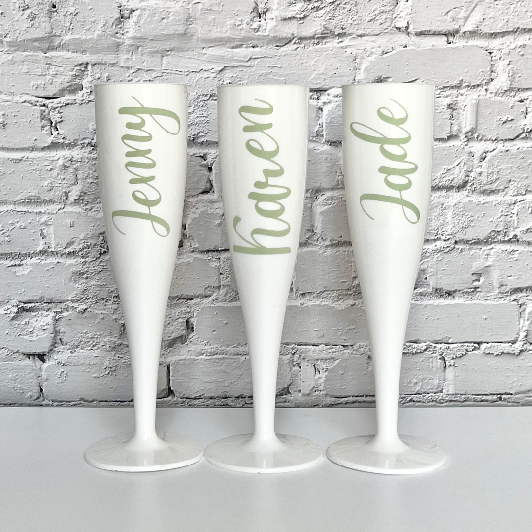 Personalised Bridal Flutes