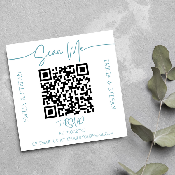 QR Code RSVP Wedding Invitations