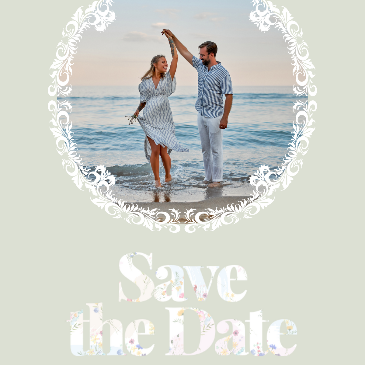 Pastels Save The Date