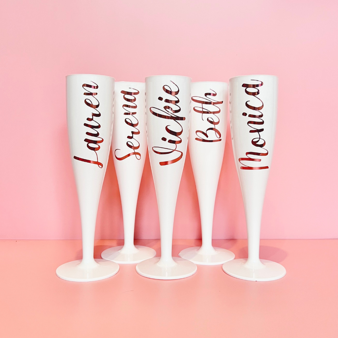 Personalised Bridal Flutes