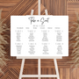 timeless white seating plan wedding sign - personalised wedding sign