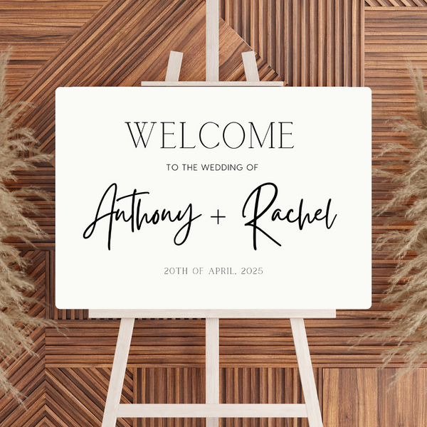 Minimalist Welcome Sign