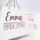 personalised bridal party gift bags - bridesmaid proposal bags