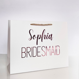 personalised bridal party gift bags - bridesmaid proposal bags